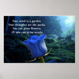 Poster Sua Mente É Uma Fantasia De Citação Inspirativa