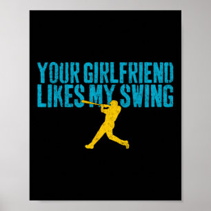 Poster Sua Namorada Gosta do Meu Swing Engraçado Bysebyll
