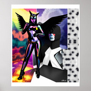 Poster Sua Nova Festa de Design de Memphis