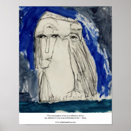 Poster Sua percepção de mim é um reflexo de você.