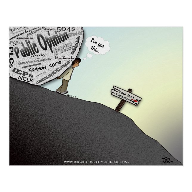 Pôster Sua primeira sala de aula, eu tenho isso (Frente)