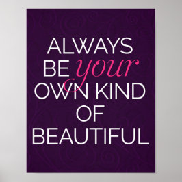 Poster Sua Própria Bela Citação