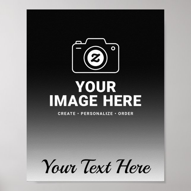Poster Sua Própria Imagem e Texto (Frente)
