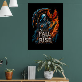 Poster Sua Queda É Minha Ascensão Motivação de Negociação
