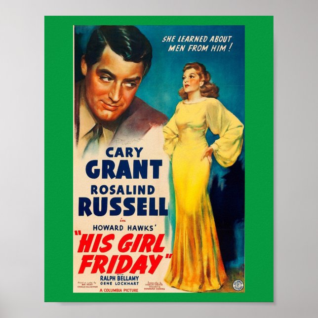 Poster Sua Rapariga Grant Rosalind Russell (Frente)