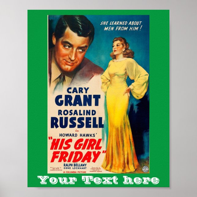 Poster Sua Rapariga Grant Rosalind Russell (Frente)
