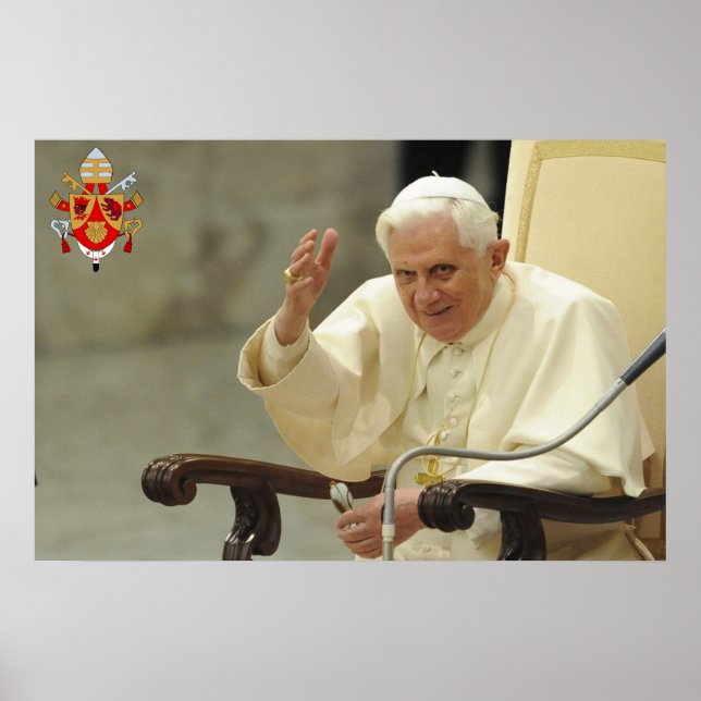 Pôster Sua Santidade o Papa Bento XVI (Frente)