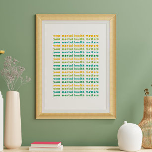 Poster Sua saúde mental é importante
