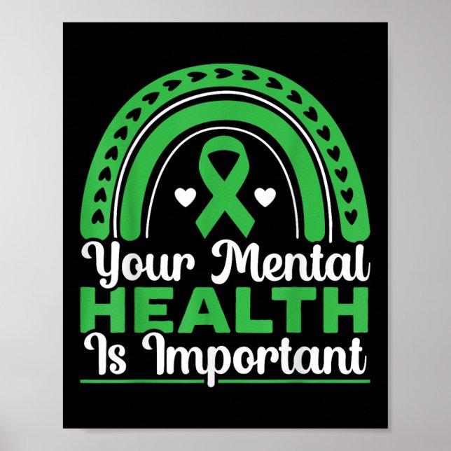 Poster Sua Saúde Mental É Importante Para A Saúde Mental (Frente)
