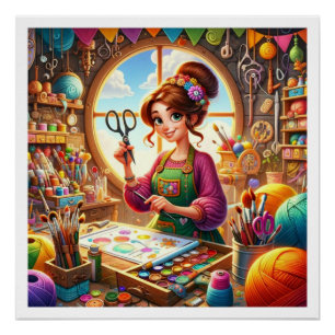 Pôster Sua série de Artesanatos encantadora