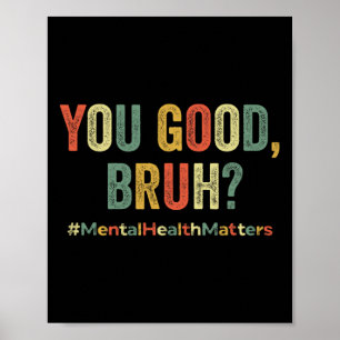 Poster Sua Terapia Bruh Bem Suporta Saúde Mental Awaren