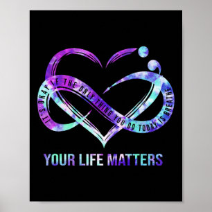 Poster Sua Vida Problemática Prevenção Suicida De Semicol