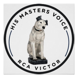 Pôster Sua Voz do Mestre RCA Victor