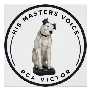 Pôster Sua Voz do Mestre RCA Victor