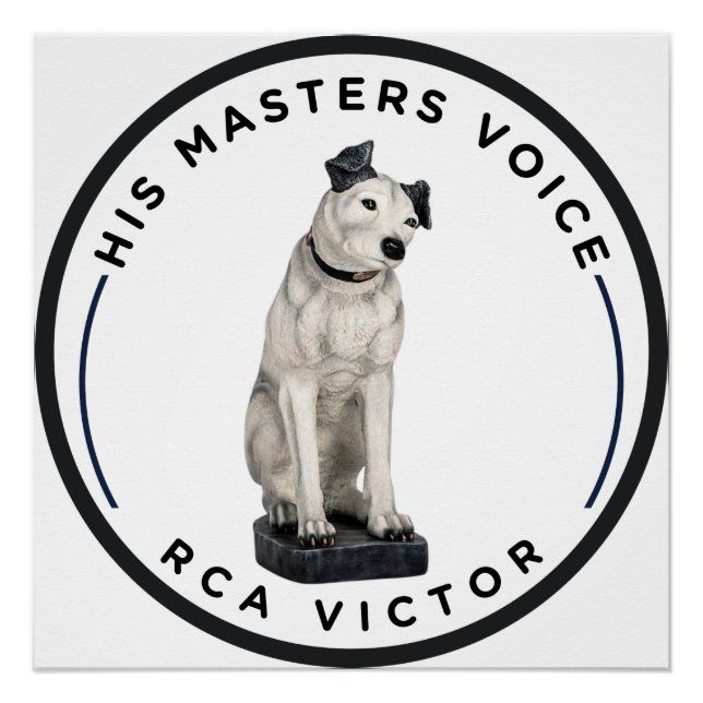 Pôster Sua Voz do Mestre RCA Victor (Frente)