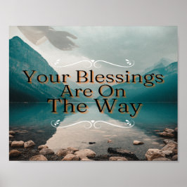 Poster Suas Bênçãos Estão No Caminho