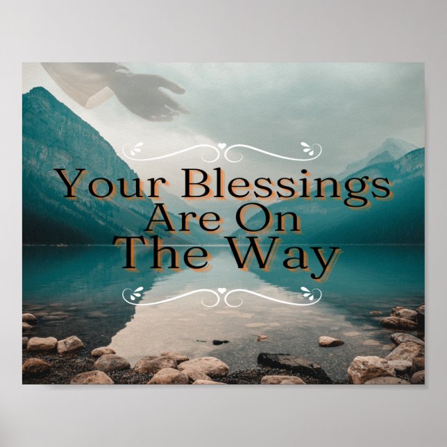 Poster Suas Bênçãos Estão No Caminho (Frente)