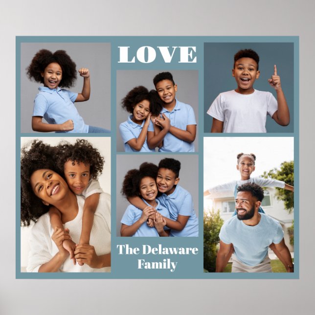 Poster Suas fotos, texto e cor (Frente)