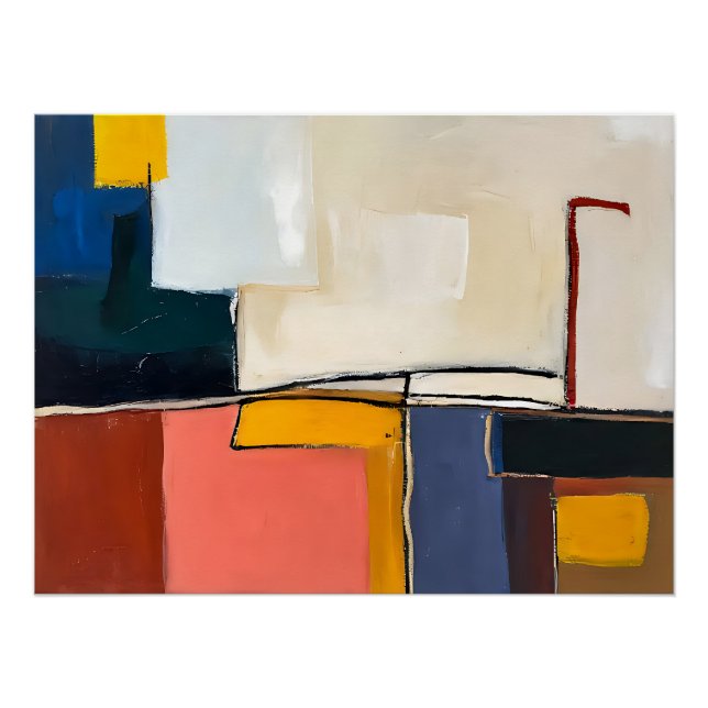 Pôster Suave Rústico: Memórias Pastel (Frente)