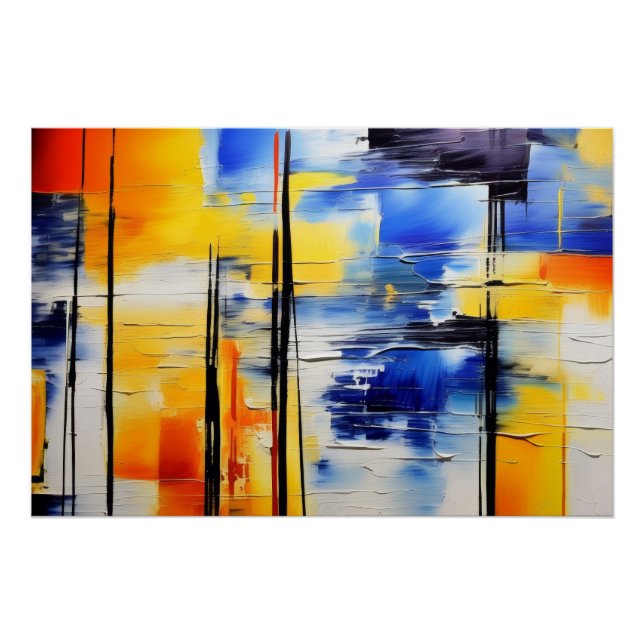 Pôster Suavidade Abstrata (Frente)