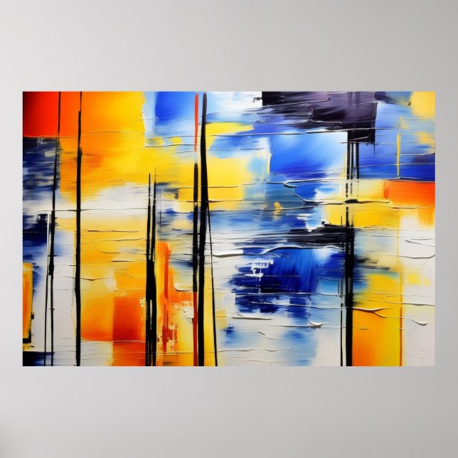 Poster Suavidade do abstrato (Frente)