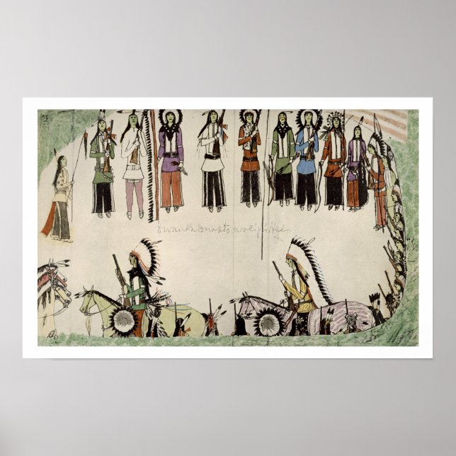 Pôster "Suavizar a dança do lugar" (tinta no papel) (Frente)