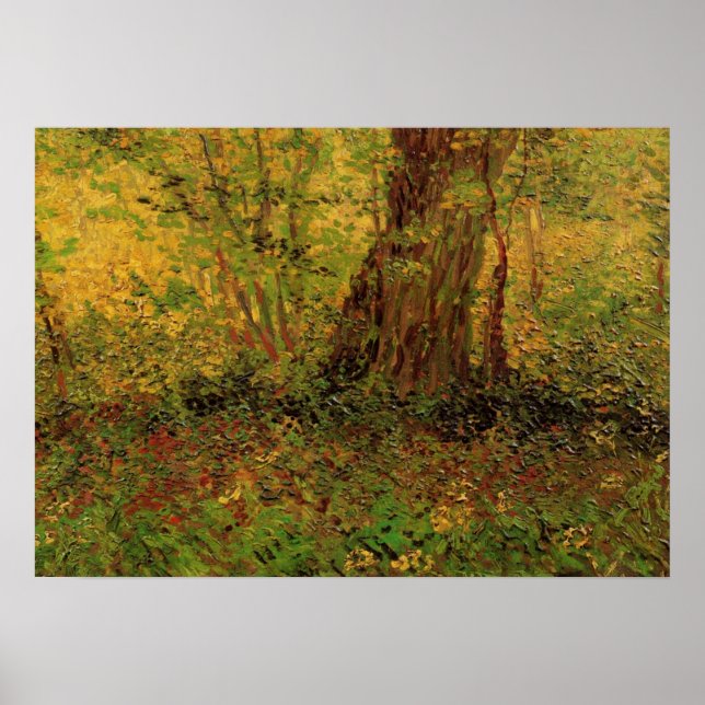 Pôster Sub-bosque por Vincent van Gogh (Frente)