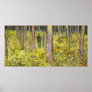Pôster Sub-crescimento com duas figuras Van Gogh de arte 