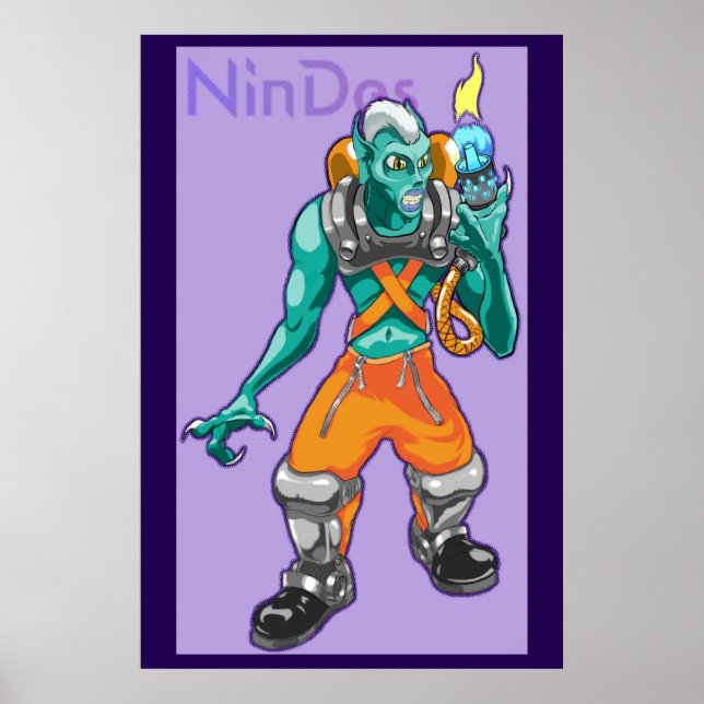 Pôster Sub-Criatura com Equídeo Flame (Frente)