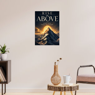 Poster Suba Acima Motivacional Inspirador
