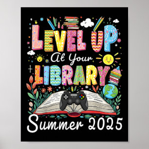 Poster Suba de Nível Na Sua Biblioteca Verão 2025 Leia Ga