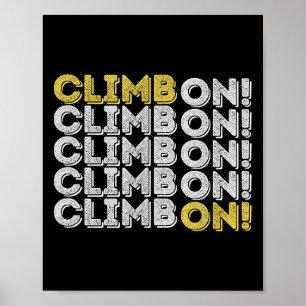 Poster Suba! Presente de Escalada em Rocha Bouldering Par
