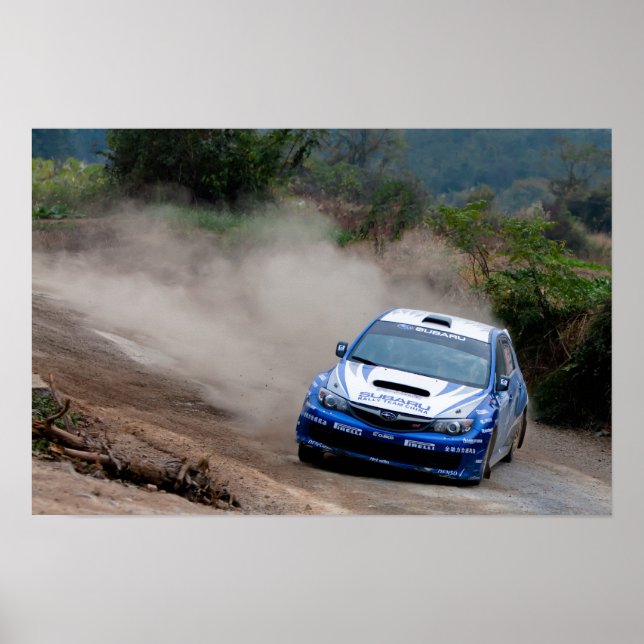 Poster Subaru Rally da China (Frente)