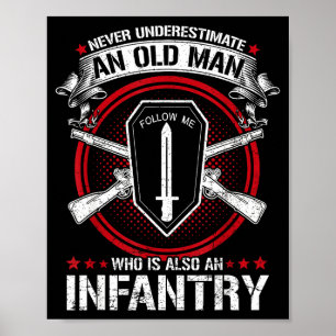 Poster Subestimar um homem velho que também é nossa infan