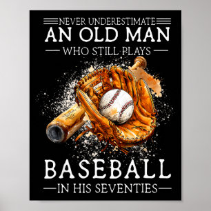 Poster Subestimar um velho que joga beisebol