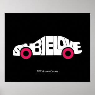 Poster Subie Love AWD