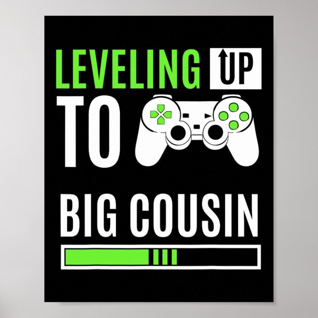 Poster Subindo Para Primo Mais Velho Controle de Jogo Gam (Frente)