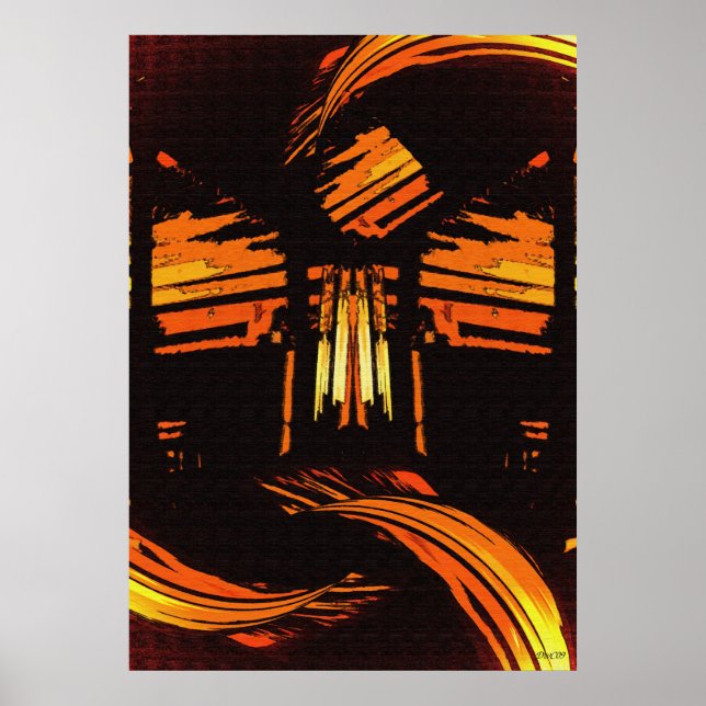 Pôster Subir acima da arte digital (Frente)