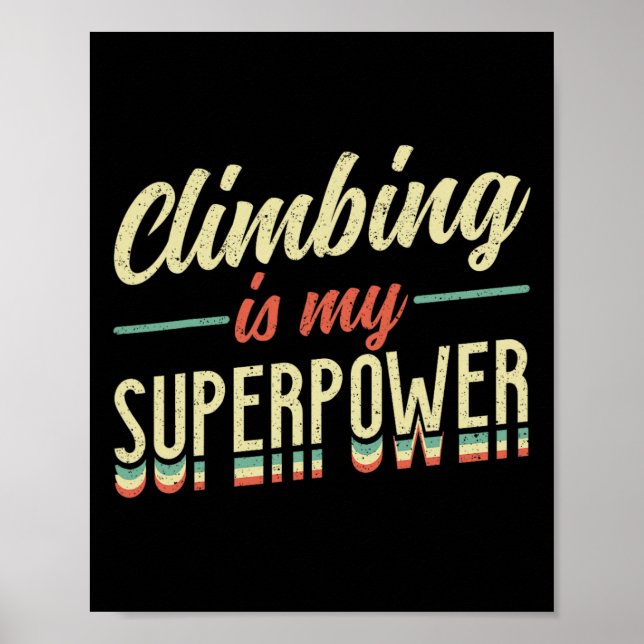 Poster Subir é minha superpotência (Frente)
