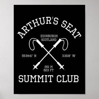 Poster Subiu Arthur’s Seat Escócia Summit Club Caminhada