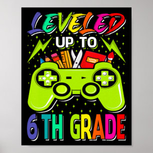 Poster Subiu Para o 6º Ano Gamer Volta às Aulas Primeiro