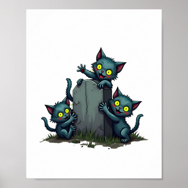 Poster Sublevação de Zombie Kitten (Frente)