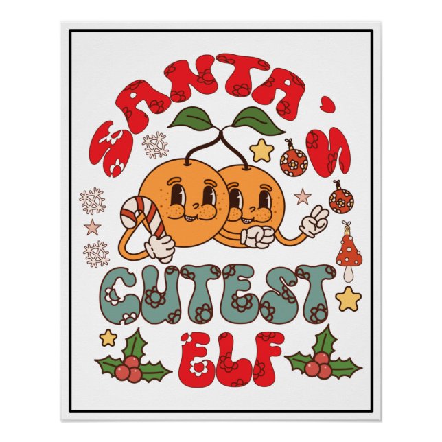Pôster Sublimação Elf Mais papai noel - 80881 (Frente)