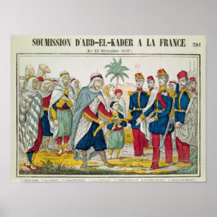 Pôster Submissão de Abd EL-Kader aos d'Orleans de Henri