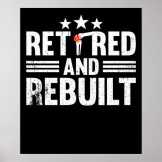 Poster Substituição Do Joelho Aposentado E Reconstruído