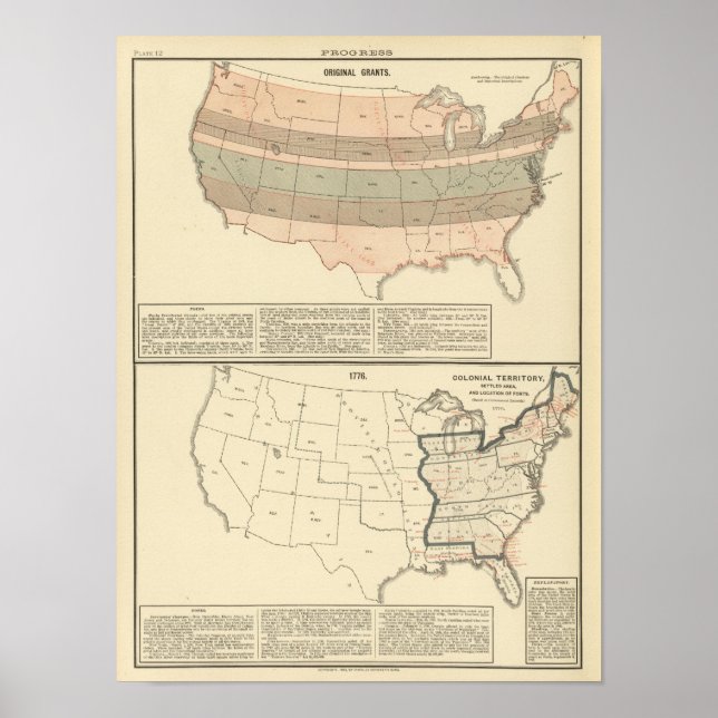 Poster Subvenções originais de 1776 área liquidada (Frente)