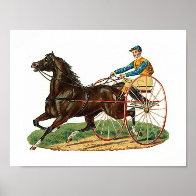 Poster Sucata 4 Vintage American Horse Racing (Frente)