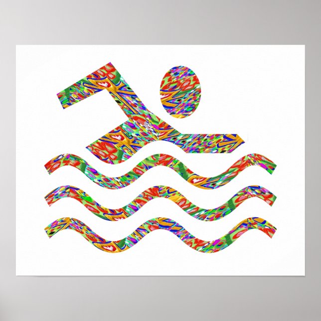 Poster Sucesso de natação (Frente)