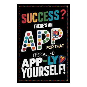 Pôster Sucesso? Há um aplicativo para isso - aplique-se a