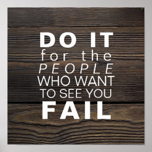 Pôster Sucesso inspirador inspirado dos objetivos das